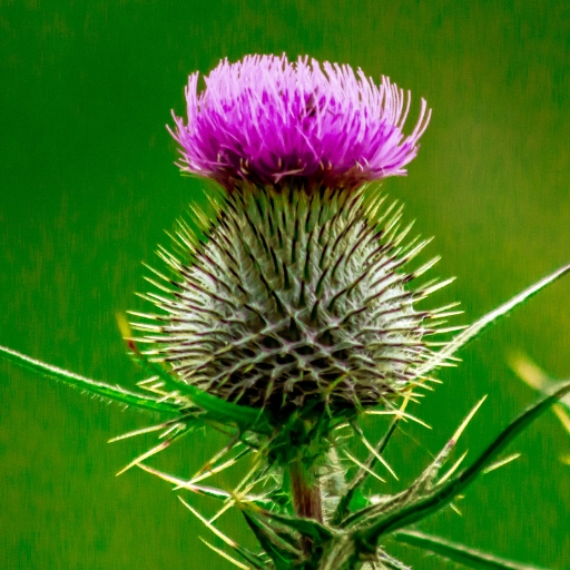 Wavy-leaf Thistle Bloom (Cirsium undulatum)
